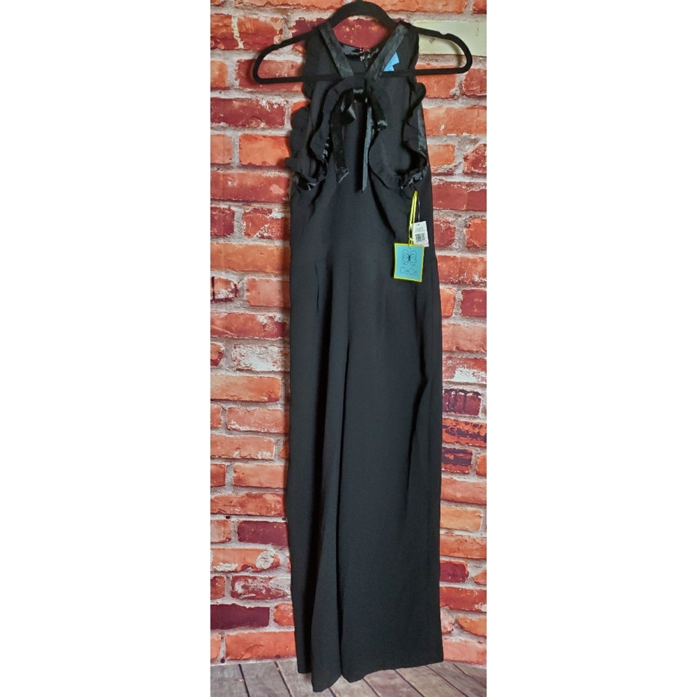 Cece Black Halter Jumpsuit Size 12 - Picture 2 of 5